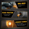BJZ 3/4" Strobe+Marker Lights Dual Function Amber Trailer LED Side