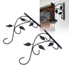 2pcs Hanging Plant Bracket Heavy Duty Rust Resistant Durable Iron