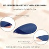 Uñas postizas de gel suave con punta francesa, cortas, almendradas,