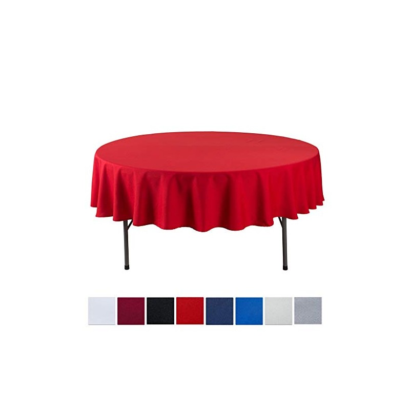 Jixin4you Tablecloth, Table Cover, New Year, Stylish, Solid, Round, Northern
