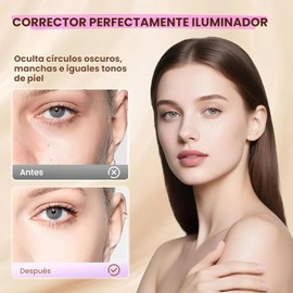 2 Correctores En Crema Mate Suave Con Brocha, 2025 Nuevo Corrector Resistente Al Agua, Cobertura Total, Hidratante Para El Rostro, Maquillaje Diario Para Mujer. (1# blanco marfil)