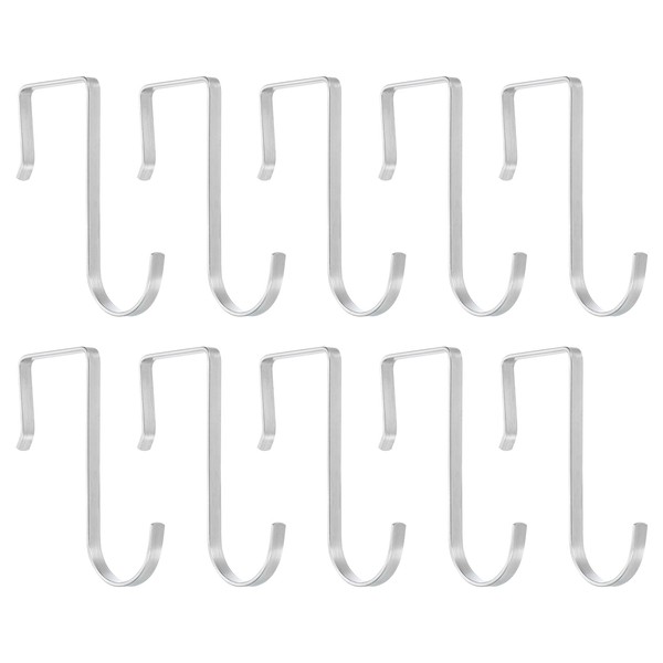 uxcell 10Pcs J-Shaped Hook, Hanging Sink Grid Hooks Fit 30mm