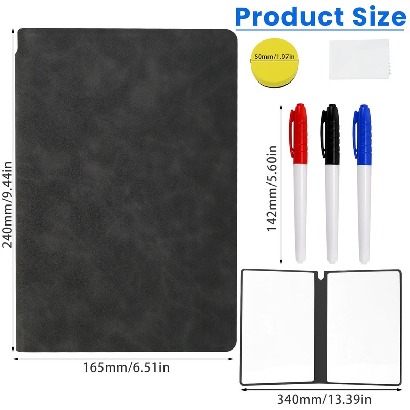 TYBYBB Whiteboard Small 24 x 16.5 cm Writing Board Wipe
