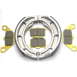 Master Chen Front Brake Pads Rear Brakes Shoes for Kawasaki Vulcan 500 750 800 - EN500 1990-2009 - VN750 1986-2006 - VN800 1995-2005 - 454 LTD EN450 1985-1990 K709 FA85 MC0221