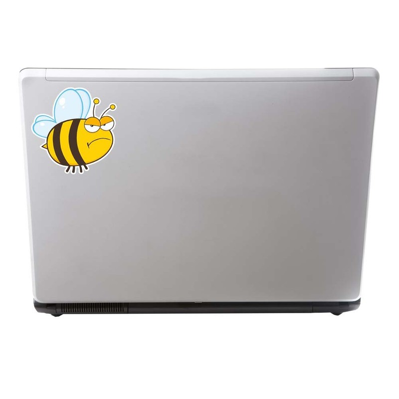 2 x Honey Bee Sticker Car Bike Laptop Helmet Roller
