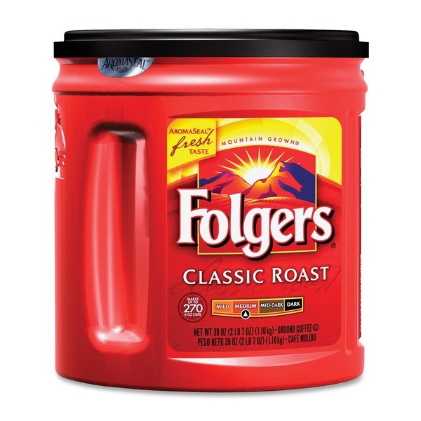 Folgers Coffee Classic Roast - 33.9 Ounce - Makes 270 Cups - 1 Unit