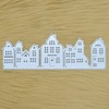 City Street Houses Metal Cutting Die, Die Cutter, Stencil, Card