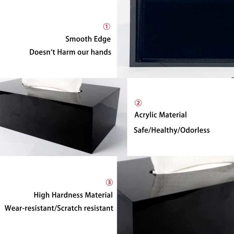 Handmade Acrylic Tissue Box 25 x 13 x 9 cm
