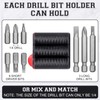 Threlaco 6 Pack Drill Bit Holder Tool Holster Bit Gripper