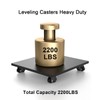 Trollastor Leveling Casters Heavy Duty with Ratchet Handle Design Total