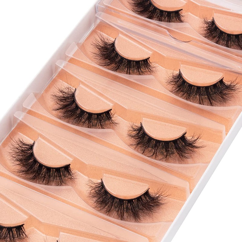 DYSILK 5 Pair False Eyelashes Fluffy Eyelashes 8D Dramatic False