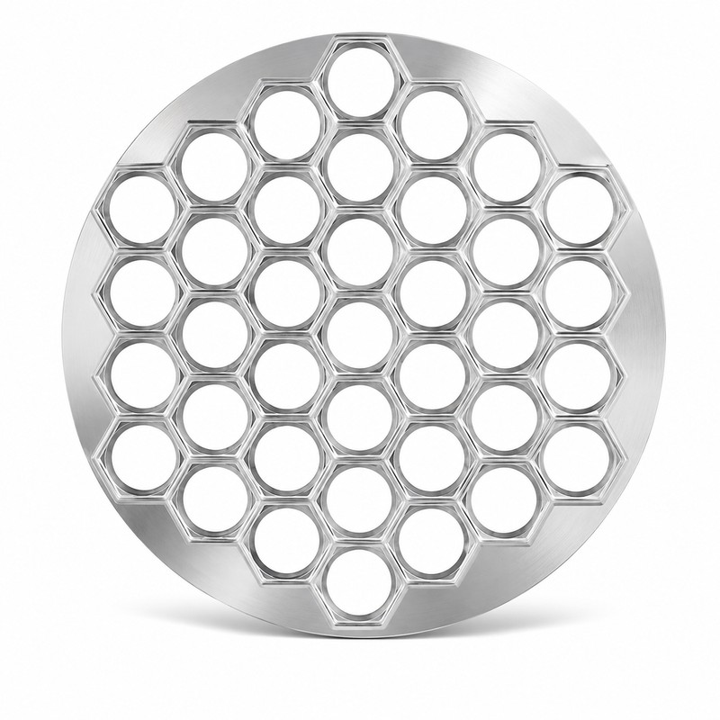 37-Hole Dumpling Maker for Homemade Pasta – Aluminum Ravioli Press