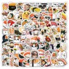 Sushi Stickers 100 Pcs Vinyl Aesthetic Onigiri Stickers for Water