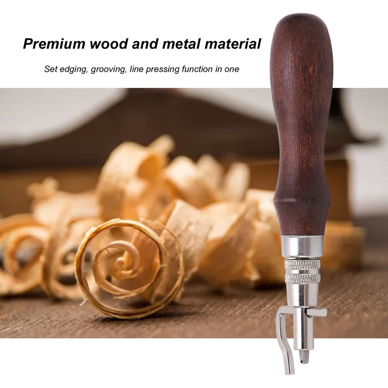 Leather Groover 7 in 1 Multipurpose Durable Wood Metal Labor