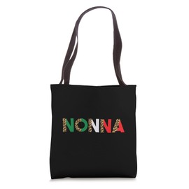 Nonna Leopard Print Italian Flag Italian Grandma Tote Bag