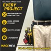 MAGGHEVI Tool Pouch with Belt Clip,Quickly Attach and Release from