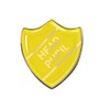 Head Pupil Gel Domed Yellow School Shield Badge