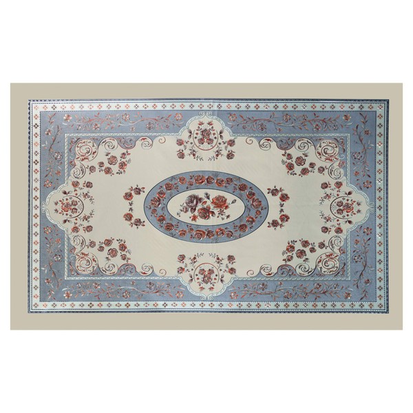 FUN LAVIE Printed PVC Tablecloth Rectangular Waterproof Stain-Resistant Table Cover