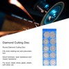 10PCS Thin Diamond Cutting Disc with Rod Round Grinding Sanding