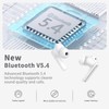 Wireless Earphones, Bluetooth 5.4 in Ear Lightweight, Charging Case, and