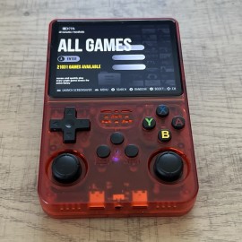 R36S RETRO HANDHELD GAME CONSOLE - RED (128GB)