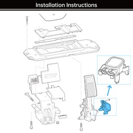 MCOR 4 for Club Car Precedent & DS/Carryall 2012-up,Throttle Potentiometer Accelerator, OEM# 105116301