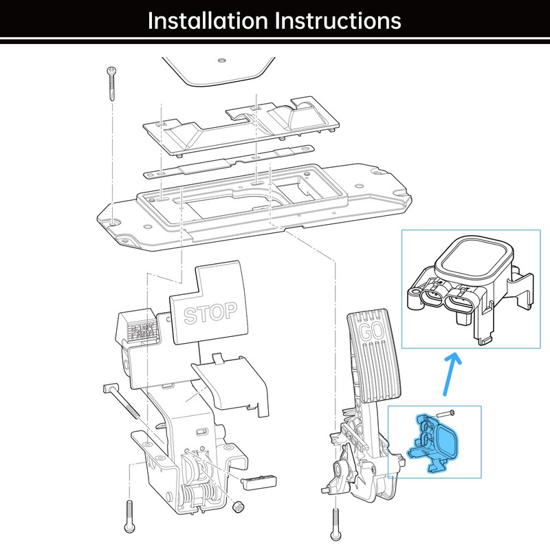 MCOR 4 for Club Car Precedent & DS/Carryall 2012-up,Throttle Potentiometer