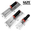 WYXDSDEV Drywall Flat Trowel 3pcs Kit, Carbon Steel Finishing Masonry