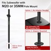NiuNyuNeu Set of 2 Speaker Poles for Subwoofer 34"-52" Height