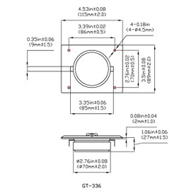 Goldwood Sound 120 Watts 8ohm Titanium Dome Speaker Tweeter Black (GT-336)
