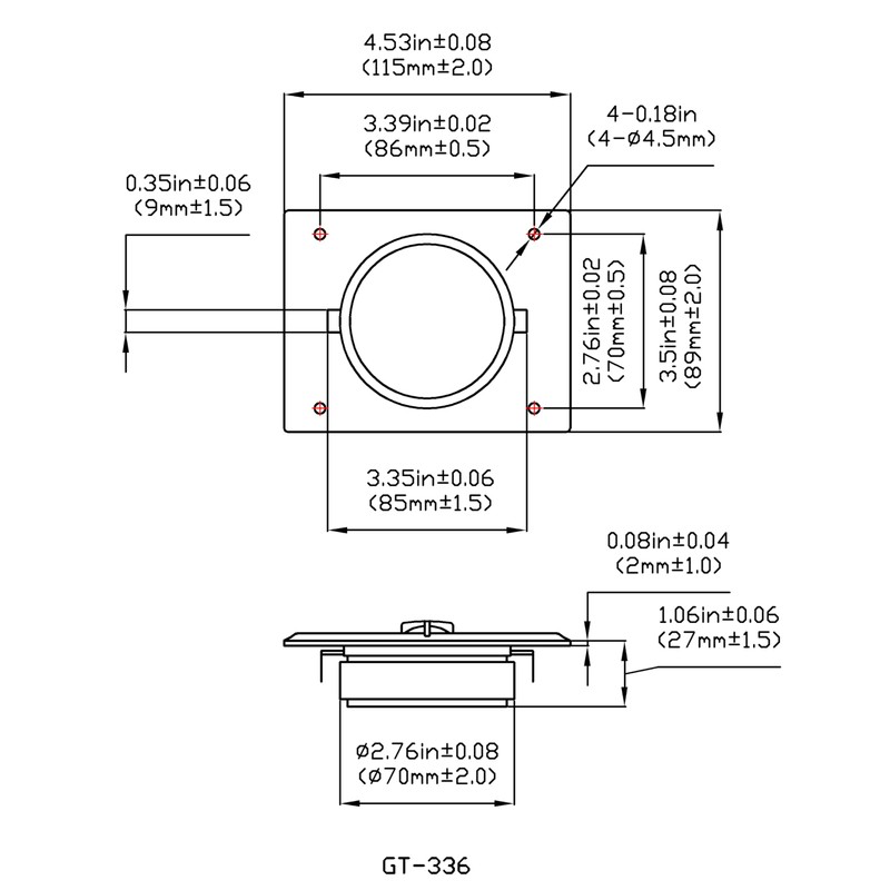 Goldwood Sound 120 Watts 8ohm Titanium Dome Speaker Tweeter Black