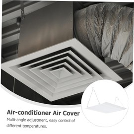 WHAMVOX 1pc Air Conditioner Windshield Ac Vent Deflector Ceiling Anti Blowing Board Central Air Conditioning