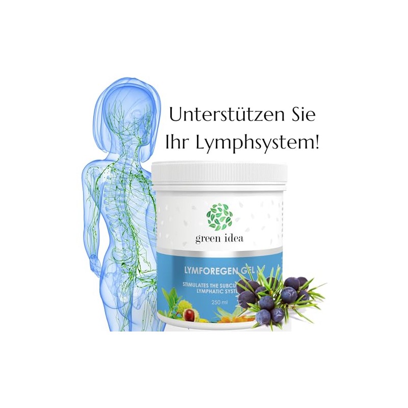 Green Idea Lymforegen Cooling Gel Lymphatic Drainage Massage 250 ml