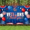 Veterans Day Decorations Backdrop Banner 5x3Ft Thank You Veterans Banner