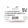 (10) 1/4-20x1 Stainless Steel Elevator Bolt Square Neck (3/4 Diameter