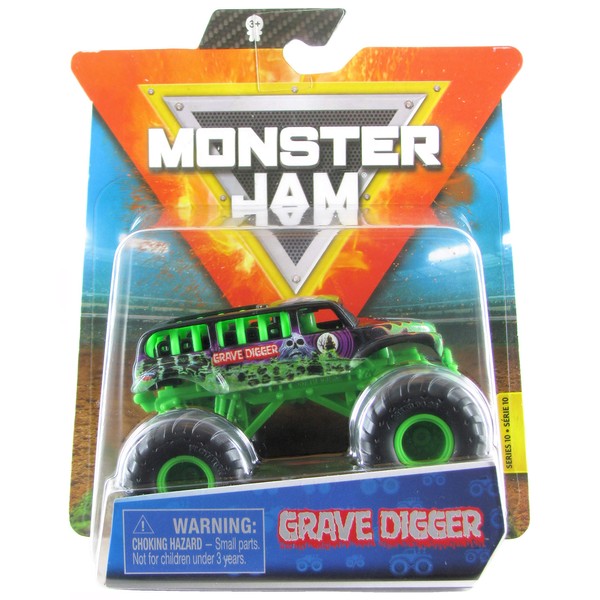 Monster Jam 2020 Spin Master 1:64 Diecast Monster Truck with Wristband: Ride Trucks Grave Digger