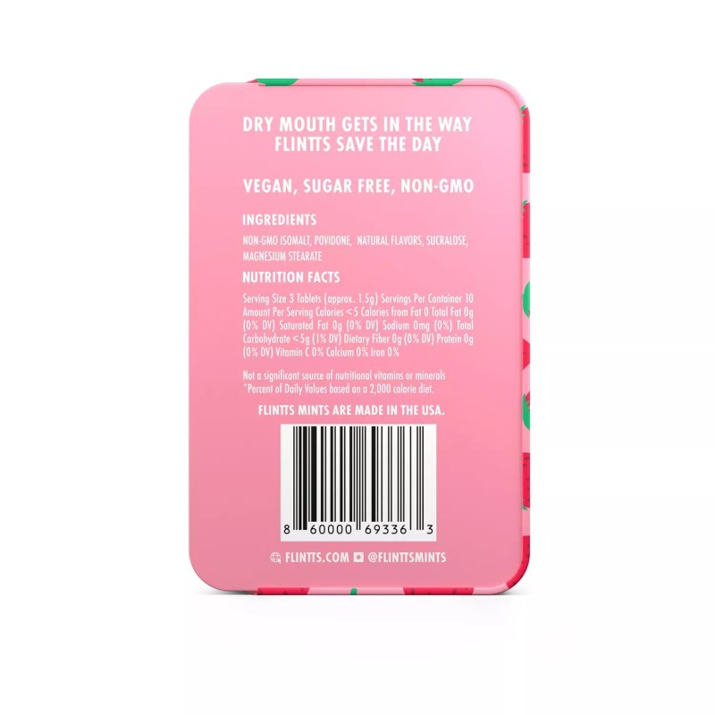 Flintts Mouth Watering Mints - Strawberry Magic - F-Strength 225