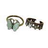Frenflu Women's Ring, 2-piece Set, Fashion Ring, Silver Ring, One
