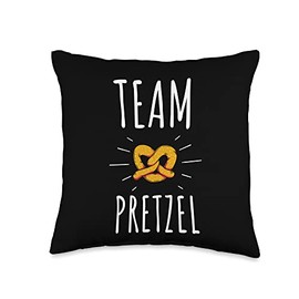 Pretzel Bakery Food Truck Food Lover Apparel Chocolate Covered Sticks and Pretzel Rods Throw Pillow, 16x16, Multicolor