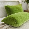 Uhamho Set of 2 Faux Fur Throw Pillow Covers Soft