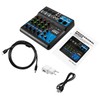 Mini Audio DJ Mixer Live Mixer Bluetooth 5-Channel Stereo Live