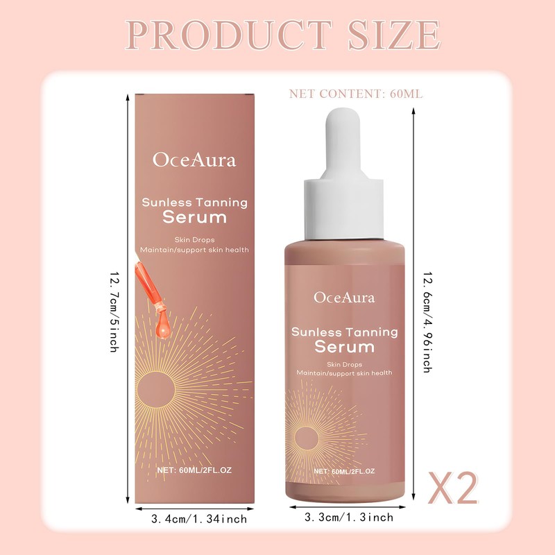 Tanning Drops, 60 ml Sunless Tanning Drops to Increase Naturally,