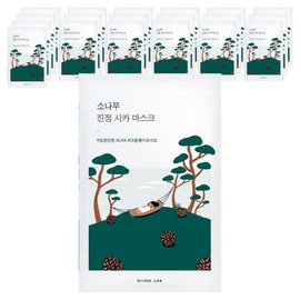 Round Wrap Pine Calming Cica Mask, 1 pack, 20 pieces / 라운드랩 소나무 진정 시카 마스크, 1개입, 20개