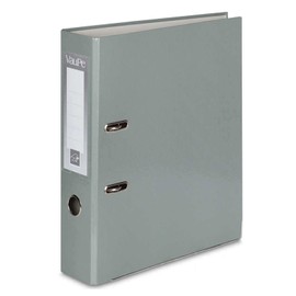 OFFICE CENTRE 1x Grey A4 Large 75mm Lever Arch File Folder Metal Edge Strengthened Stationery Document Archive Paper Storage Office School Home Easy Filing System 15 Colour Coding Wide Spine