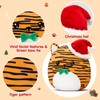 FunBase Christmas Musical LED Tiger Soft Plush Pillow, Light Up
