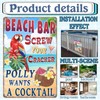 Beach Bar Tin Sign Screw The Cracker Polly Wants a