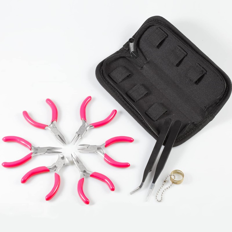 LEONTOOL Mini Accessory Pliers 6-Piece Set 3 Inches Mini Pliers