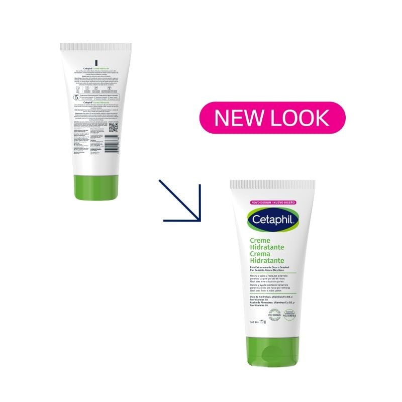 CETAPHIL Crema Hidratante Corporal, Hidratacin hasta 48h, Restaura la Piel