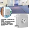 Glass Door Latch, Home Security Stainless Glass Door Lock No
