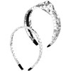 2 Pcs 70s Silver Disco Headband for Women, Halloween Costume,